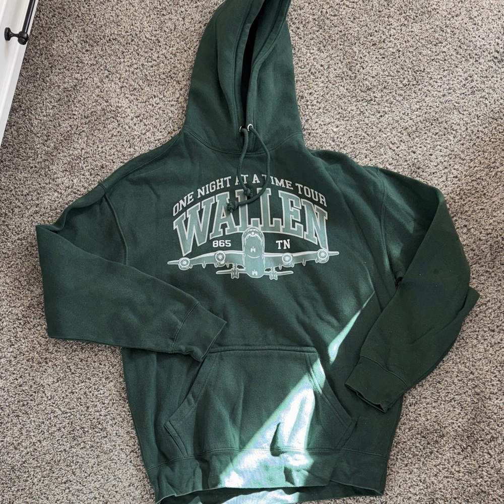 Green Hoodie with Graphic Print